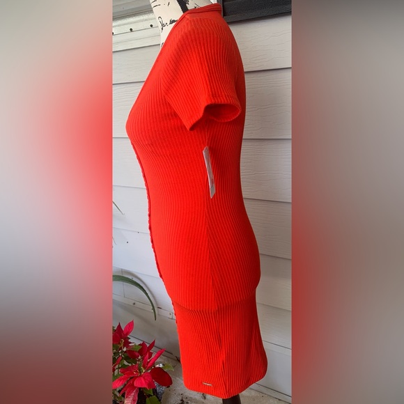 New Guess Raylynn Henley Rib Dress - Picture 6 of 8